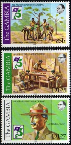 Gambia 1982 Boy Scout Movement Set Fine Mint