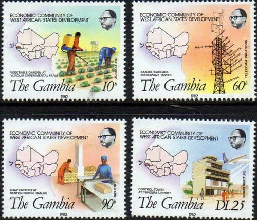 Gambia 1982 Economic Community of West African States Development Set Fine Mint