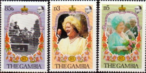Gambia 1985 Queen Mother Life and Times Set Fine Mint