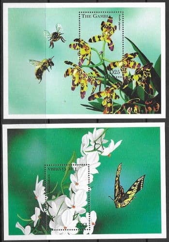 Gambia 1998 African Flowers MS 2856 Fine Mint