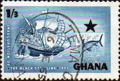 Ghana 1957 Black Star Shipping Line SG 183 Fine Used