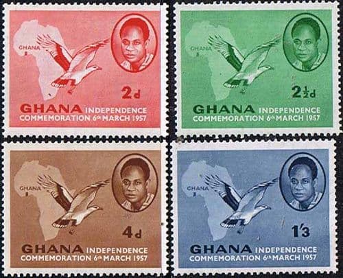Ghana 1957 Independence Set Fine Mint