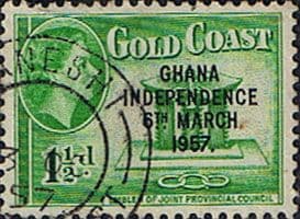 Ghana 1957 SG 172 Queen Elizabeth Council Emblem Overprint Fine Used