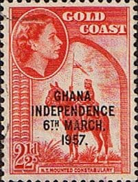 Ghana 1957 SG 174 Queen Elizabeth Mounted Constabulary Overprint Fine Used