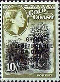 Ghana 1957 SG 181 Queen Elizabeth Forest Overprint Fine Mint
