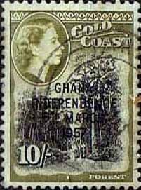 Ghana 1957 SG 181 Queen Elizabeth Forest Overprint Fine Used