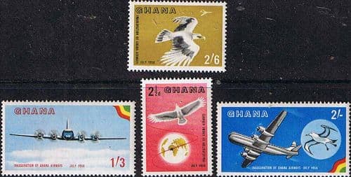 Ghana 1958 Inauguration of Ghana Airways Set Fine Mint