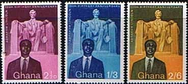 Ghana 1959 Abraham Lincoln Set Fine Mint