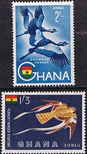 Ghana 1959 Birds Air Mail Set Fine Mint