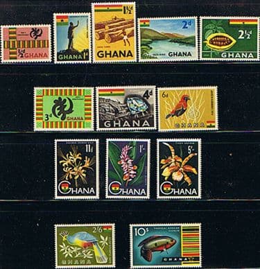 Ghana 1959 Definitive Set Fine Mint