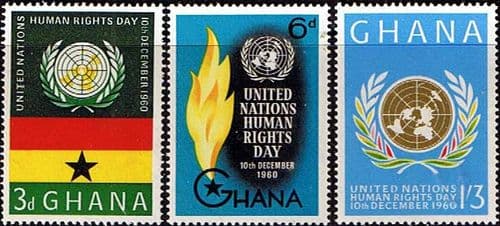 Ghana 1960 Human Rights Day Set Fine Mint