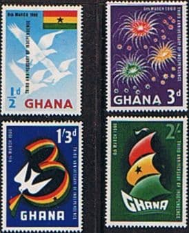 Ghana 1960 Independence Day Set Fine Mint
