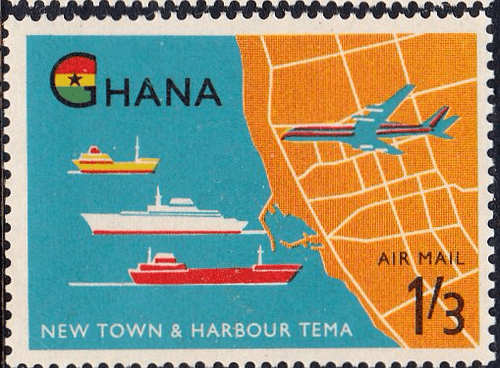 Ghana 1962 Opening of Tema Harbour SG 275 Air Mail Fine Mint