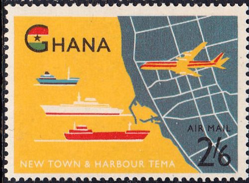 Ghana 1962 Opening of Tema Harbour SG 276 Air Mail Fine Mint