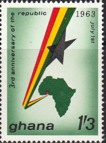 Ghana 1963 Anniversary of Republic SG 313 Fine Mint