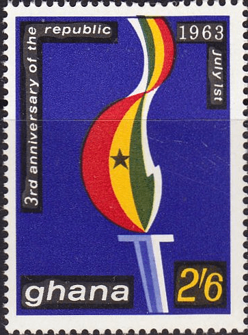 Ghana 1963 Anniversary of Republic SG 314 Fine Mint