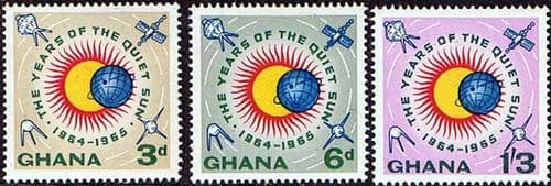 Ghana 1964 International Quiet Sun Years Set Fine Mint