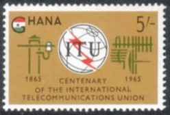 Ghana 1965 I.T.U. SG 372 Fine Mint