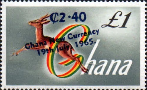 Ghana 1965 New Currency SG 391 Fine Mint