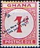 Ghana 1965 Postage Due Surcharged SG D19 Fine Mint