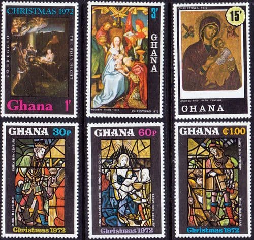 Ghana 1972 Christmas Set Fine Mint