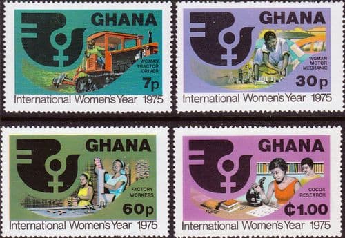 Ghana 1975 International Women's Year Set Fine Mint