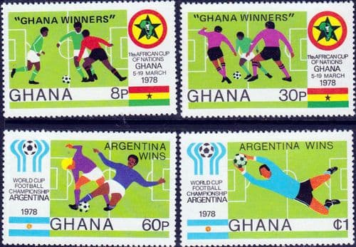 Ghana 1978 Football Championships Wins Set Fine Mint