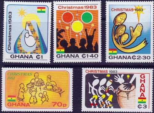 Ghana 1983 Christmas Set Fine Mint