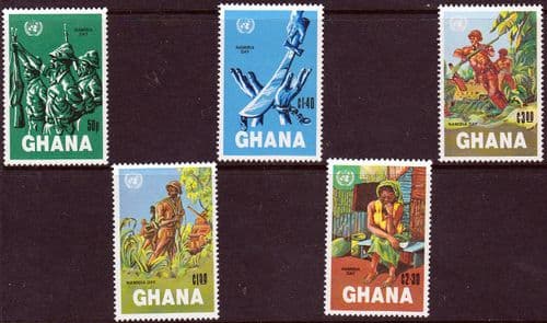 Ghana 1983 Namibia Day Set Fine Mint