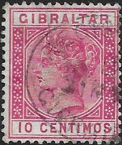 Gibraltar 1889 SG 23 Queen Victoria Head Fine Used