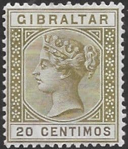 Gibraltar 1889 SG 25 Queen Victoria Head Fine Mint