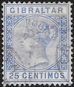 Gibraltar 1889 SG 26 Queen Victoria Fine Used