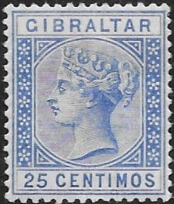 Gibraltar 1889 SG 26a Queen Victoria Fine Mint