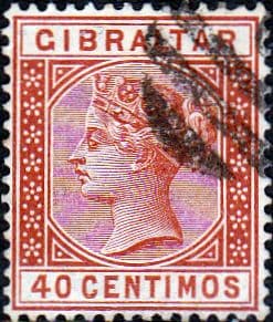 Gibraltar 1889 SG 27 Queen Victoria Head Fine Used