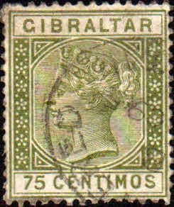 Gibraltar 1889 SG 29 Queen Victoria Head Used