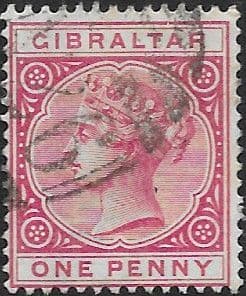 Gibraltar 1898 SG  40 Queen Victoria Head Fine Used