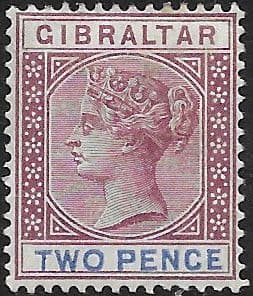 Gibraltar 1898 SG 41 Queen Victoria Fine Mint