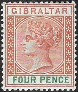Gibraltar 1898 SG 43 Queen Victoria Head Fine Mint