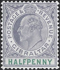 Gibraltar 1903 SG 46 King Edward VII Head Fine Mint