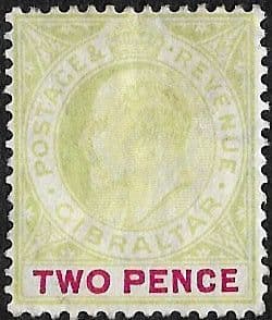 Gibraltar 1903 SG 48 King Edward VII Head Fine Mint