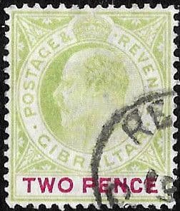 Gibraltar 1903 SG 48 King Edward VII Head Fine Used