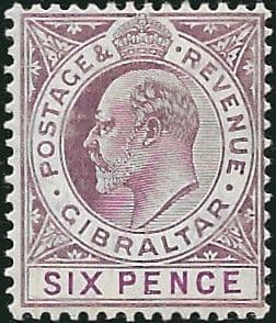 Gibraltar 1904 SG 60a King Edward VII Head Fine Mint