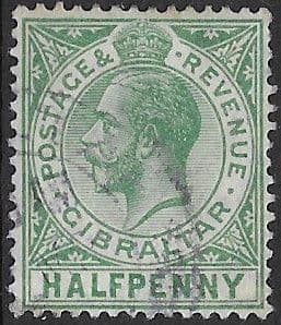 Gibraltar 1912 SG 76 King George V Head Fine Used