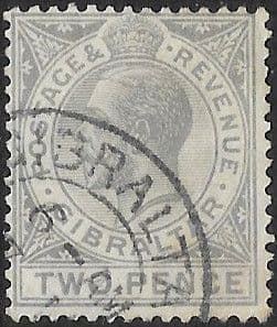 Gibraltar 1912 SG 78 King George V Head Fine Used