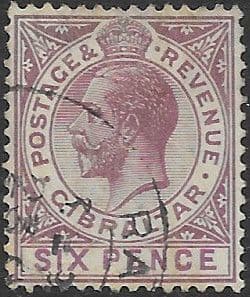 Gibraltar 1912 SG 80 King George V Head Fine Used