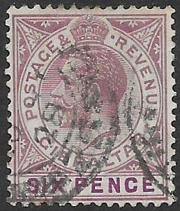 Gibraltar 1921 King George V Head SG 97 Fine Used