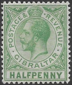 Gibraltar 1921 SG 89 King George VHead Fine Mint