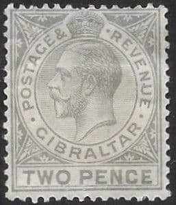 Gibraltar 1921 SG 93 King George V Head Fine Mint