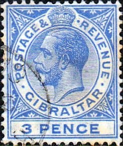 Gibraltar 1921 SG 95a King George V Head Fine Used