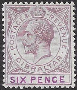 Gibraltar 1921 SG 97 King George V Head Fine Mint